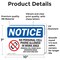 Signmission Cell Phone Use In Designated Area Only, 10 in W x Rectangle, Vinyl Decal OS-2PACK-NS-D-710-L-15316 - alternate 3